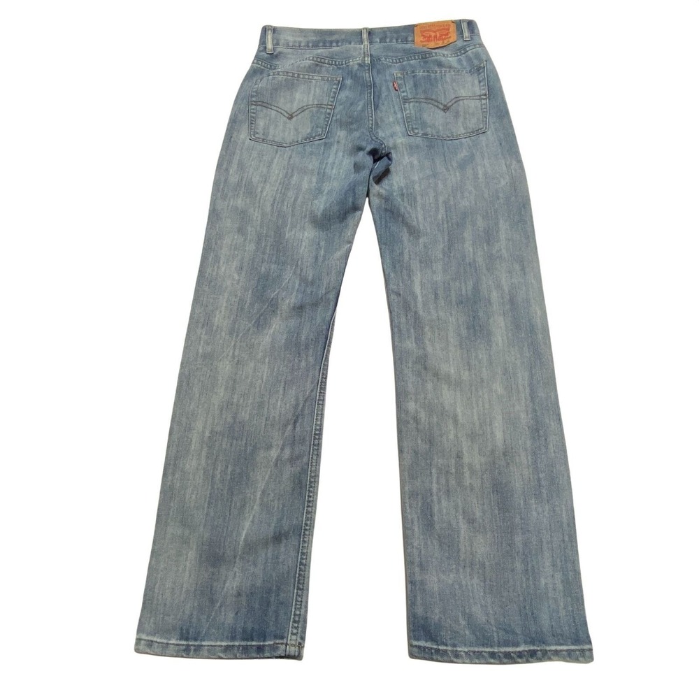 Levi's 505 regular fit straight‎ leg Boy's size 18 blue denim jeans